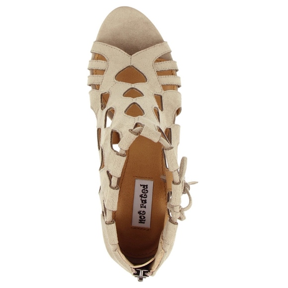 Taupe/ Nude Laser Cut Pump - Picture 4 of 5